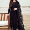 Nureh NR-727 chikankari embroidered lawn suit with organza dupatta