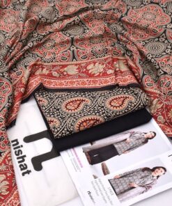 Upgrade your summer wardrobe with the premium Nishat NT 215 Unstitched 3-Piece Digital Lawn Suit, designed to bring together style, comfort, and elegance. This outfit is perfect for women who love a blend of modern fashion with traditional charm. Its digital print and breathable lawn fabric ensure you stay fresh and stylish even in hot weather.