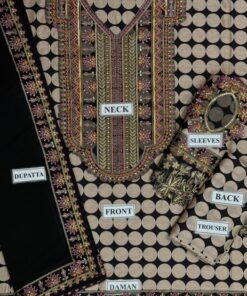 Introducing the Charizma CZ-744 Lawn 3 Piece Suit, a perfect combination of soft lawn fabric and elegant embroidery detailing. Designed for women who love simple yet classy outfits, this suit is ideal for summer wear with a touch of sophistication.