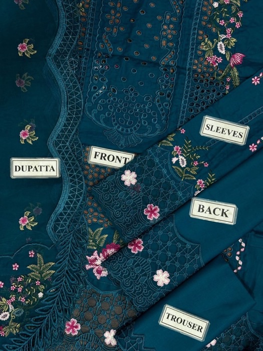 The Qalamkar QR-675 Heavy Chikankari Embroidered Lawn 3 Piece Suit is a perfect blend of tradition and modern elegance. Designed for women who appreciate fine craftsmanship, this outfit combines premium lawn cotton fabric with detailed Chikankari embroidery.