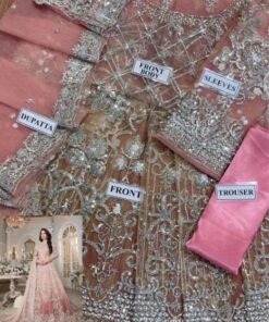 The Maria B MB-726 Net Bridal Maxi Unstitched is a luxurious outfit crafted for women who want a royal and graceful bridal look. Designed with heavy embroidery, sequence work, and intricate hand embellishments, this maxi is perfect for weddings, receptions, and grand festive occasions.