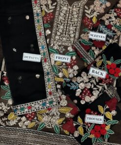 The Rang Rasiya RR-705 Chiffon Suit is a perfect choice for women who love graceful formal wear with rich embroidery. Crafted with premium chiffon fabric and paired with a satin silk trouser, this 3-piece suit offers a luxurious and sophisticated look.