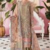 Elaf EF-695 Organza Suit with Heavy Embroidery, Mirror Work and Malai Trouser