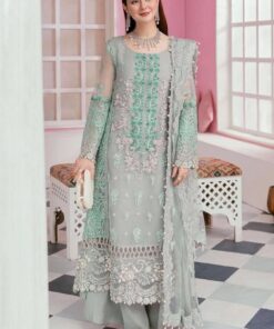 Elaf Premium EP-703 Organza Suit with Stone Handwork and Malai Trouser