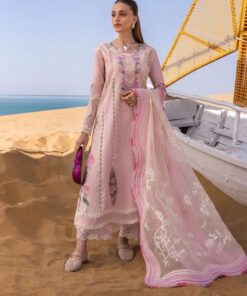 Crimson CM-702 Cotton Suit with Heavy Embroidery and Organza Dupatta