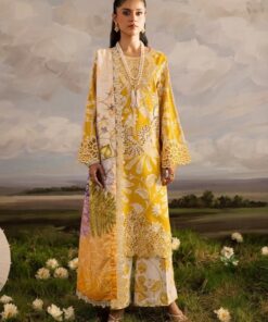 Nureh NR-680 Printed Lawn Suit with Spangle Embroidery and Chiffon Dupatta