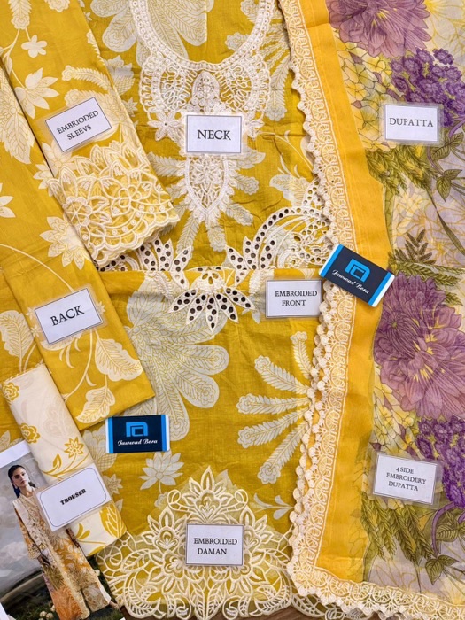 The shirt, sleeves, and back are made from printed lawn fabric, which is soft, breathable, and perfect for hot weather.