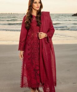 Rang Rasiya RR-674 chikankari lawn embroidered suit with khaddi net dupatta
