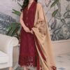 Zarqash ZQ-678 Chikankari Cotton Suit with Cotton Net Dupatta