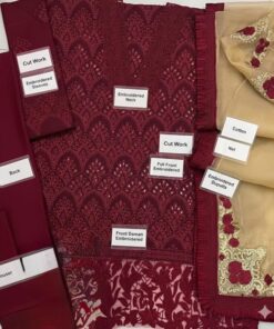 The Zarqash ZQ-678 Chikankari Embroidered Suit is a perfect combination of simplicity and elegance. Designed with high-quality cotton fabric and cotton net dupatta, this 3-piece suit is ideal for women who prefer a soft, breathable, and graceful summer outfit.