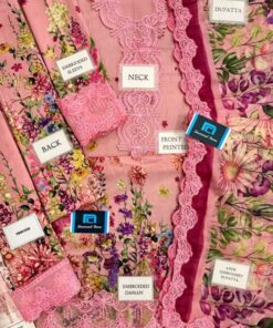 The Maria B MB-681 Most Hit Design is a perfect combination of modern prints and elegant embroidery. Crafted with premium printed lawn fabric, this 3-piece suit is designed to give you a stylish and graceful look for the summer season.