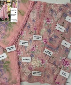 The Maria B MB-697 Printed Lawn Chikankari Suit is a perfect blend of traditional embroidery and modern design elements. Crafted with premium lawn fabric and paired with a printed chiffon dupatta, this 3-piece suit offers both style and comfort for the summer season.