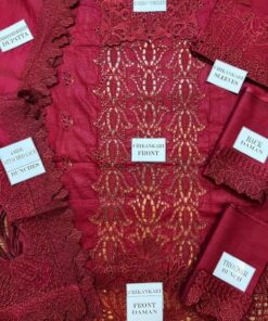 The Rang Rasiya RR-718 Chickenkari Collection 3 Piece Suit is a beautiful combination of traditional embroidery and modern elegance. Designed for women who love graceful and detailed outfits, this suit offers a premium look with lightweight comfort.