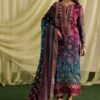 Nureh NR-732 printed lawn suit with spangle embroidery and chiffon dupatta