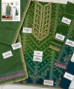 Introducing the Farah Talib FT-749 Digital Printed Lawn 3 Piece Suit, a perfect blend of modern digital prints and refined embroidery detailing. Designed for women who love trendy yet graceful outfits, this suit is ideal for summer wear with a stylish finish.