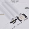 Pasha Off White Soft Cotton Unstitched Suit for Men premium summer fabric