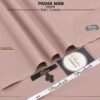 Pasha Rose Pink Soft Cotton Unstitched Suit for Men premium summer fabric