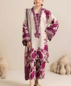 Adan Ilbas IA-127 Digital Lawn Suit with Chiffon Dupatta