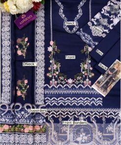 Introducing the Kahf KF-753 Heavy Embroidered 3 Piece Suit, a beautifully crafted outfit designed for women who love rich embroidery with modern styling. This suit combines heavy front detailing, stylish sleeves, and a luxurious organza dupatta, making it perfect for festive and semi-formal occasions.