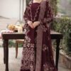 Kahf KF-755 embroidered suit with organza dupatta