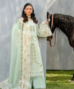 Elaf EF-761 chikankari cotton suit with khaddi net dupatta