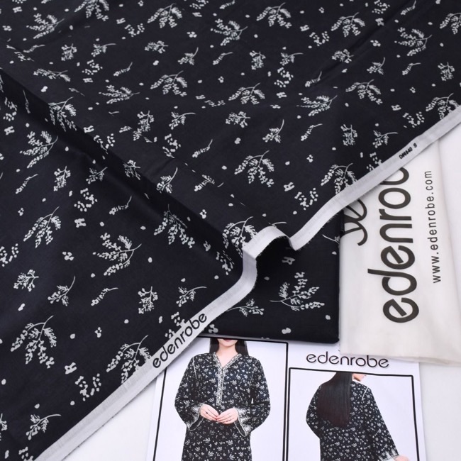 Edenrobe ED-12 2 Piece Allover Lawn Unstitched Suit Digital Printed Premium