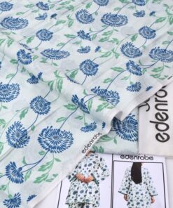 Edenrobe ED-10 2 Piece Allover Lawn Unstitched Suit Digital Printed Premium