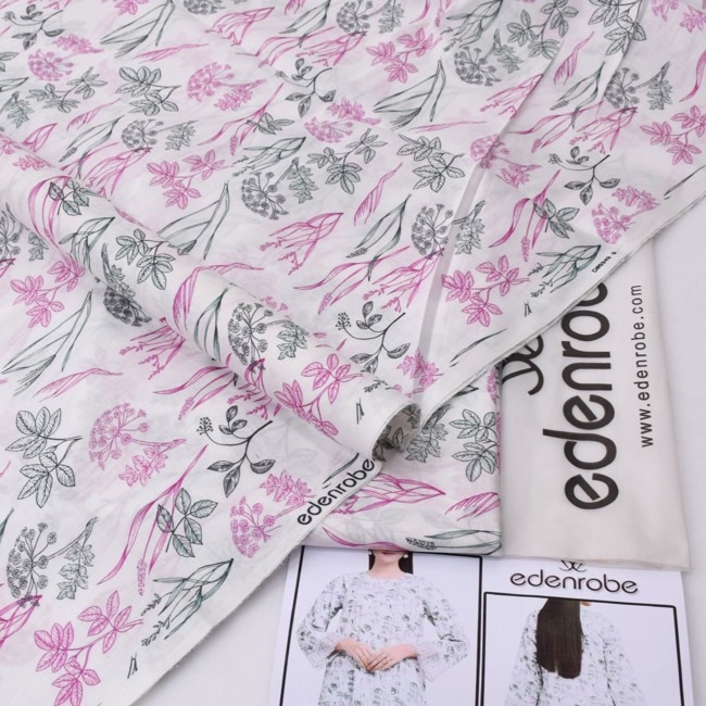 Edenrobe ED-15 2 Piece Allover Lawn Unstitched Suit Digital Printed Premium