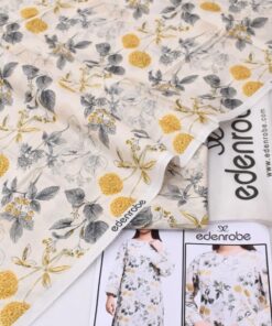 Edenrobe ED-08 2 Piece Allover Lawn Unstitched Suit Digital Printed Premium