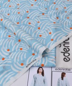 Edenrobe ED-14 2 Piece Allover Lawn Unstitched Suit Digital Printed Premium