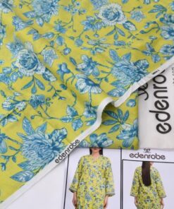 Edenrobe ED-09 2 Piece Allover Lawn Unstitched Suit Digital Printed Premium