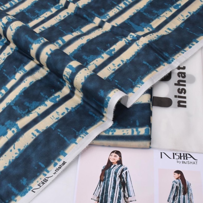 Nishat NT-22 2 Piece Allover Lawn Unstitched Suit Digital Printed Premium