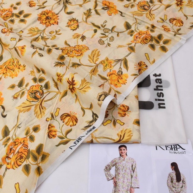 Nishat NT-31 2 Piece Allover Lawn Unstitched Suit Digital Printed Premium