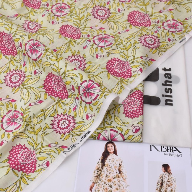 Nishat NT-21 2 Piece Allover Lawn Unstitched Suit Digital Printed Premium