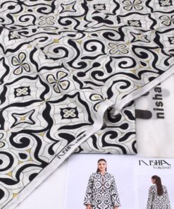 Nishat NT-34 2 Piece Allover Lawn Unstitched Suit Digital Printed Premium