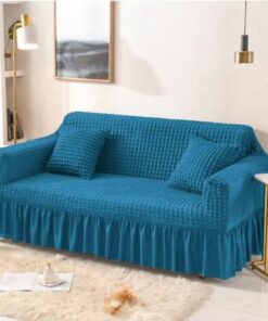 Zinc color jersey bubble sofa cover Persian style with matching cushion covers