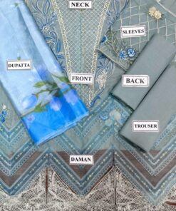 Introducing the Crimson CM-763 Lawn Cotton 3 Piece Suit, a graceful outfit designed for women who love simple elegance with a premium touch. This suit combines soft lawn cotton fabric with a rich silk dupatta, making it a perfect choice for summer and semi-formal wear.