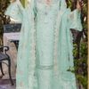 Bin Ilyas BI-765 chikankari embroidered suit with organza dupatta