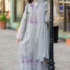 Mushq MQ-776 embroidered lawn suit with chiffon dupatta