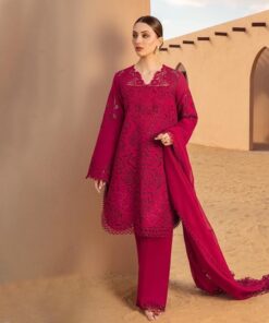 Rang Rasiya RR-777 chikankari cotton suit with khaadi net dupatta