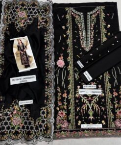 The Qalamkar QM-125 Lawn 3 Piece Suit is a masterpiece crafted with best quality pure Airjet lawn 90/70 fabric, offering a luxurious feel with unmatched comfort. Designed for women who seek original-style elegance at an affordable price, this outfit delivers a complete designer look with heavy embroidery and premium finishing.