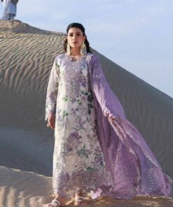 Nureh NR-783 lawn suit with chiffon dupatta