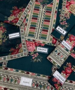 Introducing the Sabyasachi SY-790 Premium Lawn 2026 Unstitched 3 Piece Suit, a beautifully crafted outfit designed for women who love minimal elegance with detailed embroidery. This suit offers a perfect blend of premium lawn fabric, multi-thread embroidery, and a graceful chiffon dupatta, making it ideal for summer and semi-formal wear.