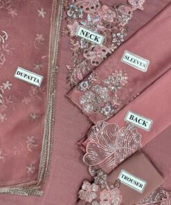 Introducing the Iznik IZ-785 Luxury Chiffon 3 Piece Suit, a stunning outfit designed for women who love heavy embellishments, adda work, and elegant festive styling. This suit blends chiffon fabric with intricate embroidery and a premium organza dupatta, making it perfect for weddings and formal occasions.