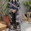 Qalamkar QM-792 embroidered suit with organza dupatta
