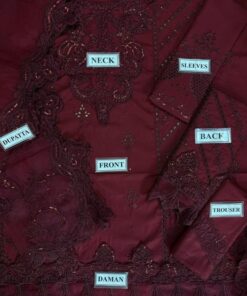 Introducing the Qalamkar QM-791 Lawn Cotton 3 Piece Suit, a beautifully designed outfit for women who love the blend of traditional chikankari embroidery with modern sequence work. This suit offers a perfect combination of comfort, elegance, and subtle glamour, making it ideal for summer and semi-formal occasions.