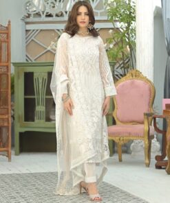 Neelam Munir NM-794 organza embroidered suit with net dupatta