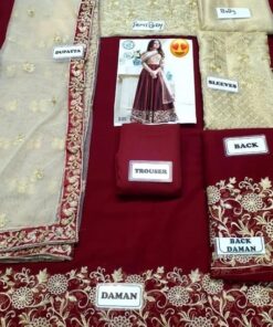 Introducing the Indian Chiffon Maxi ICM-793 (Code MD-64), a stunning outfit from the new festive collection, designed for women who love flowy maxi styles with heavy embroidery and elegant finishing. This outfit combines chiffon, organza, and net fabrics, creating a perfect look for weddings and formal occasions.