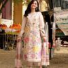 Aneelas IA-129 Embroidered Lawn Suit with Digital Monark Dupatta