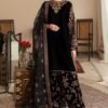 Jazmin JZ-797 Chiffon Embroidered Suit with Net Dupatta and Silk Trouser